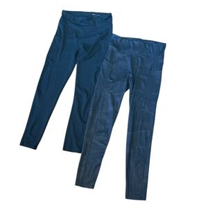 Aeropostale Women’s Leggings Bundle - one black one di gray camo 25” ins…